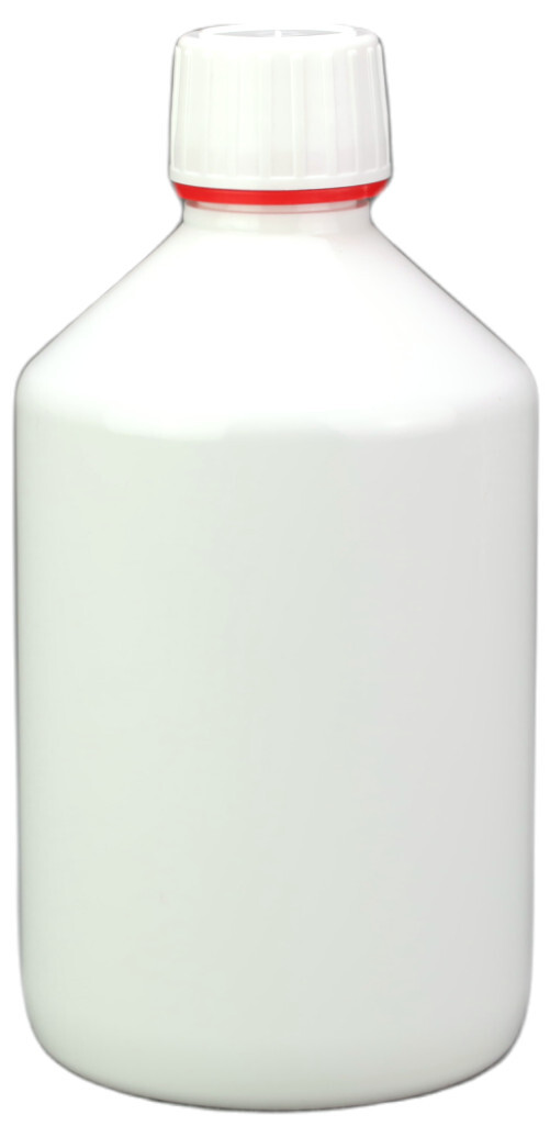 Flaschen aus weissem Plastik mit Deckel 500 ml